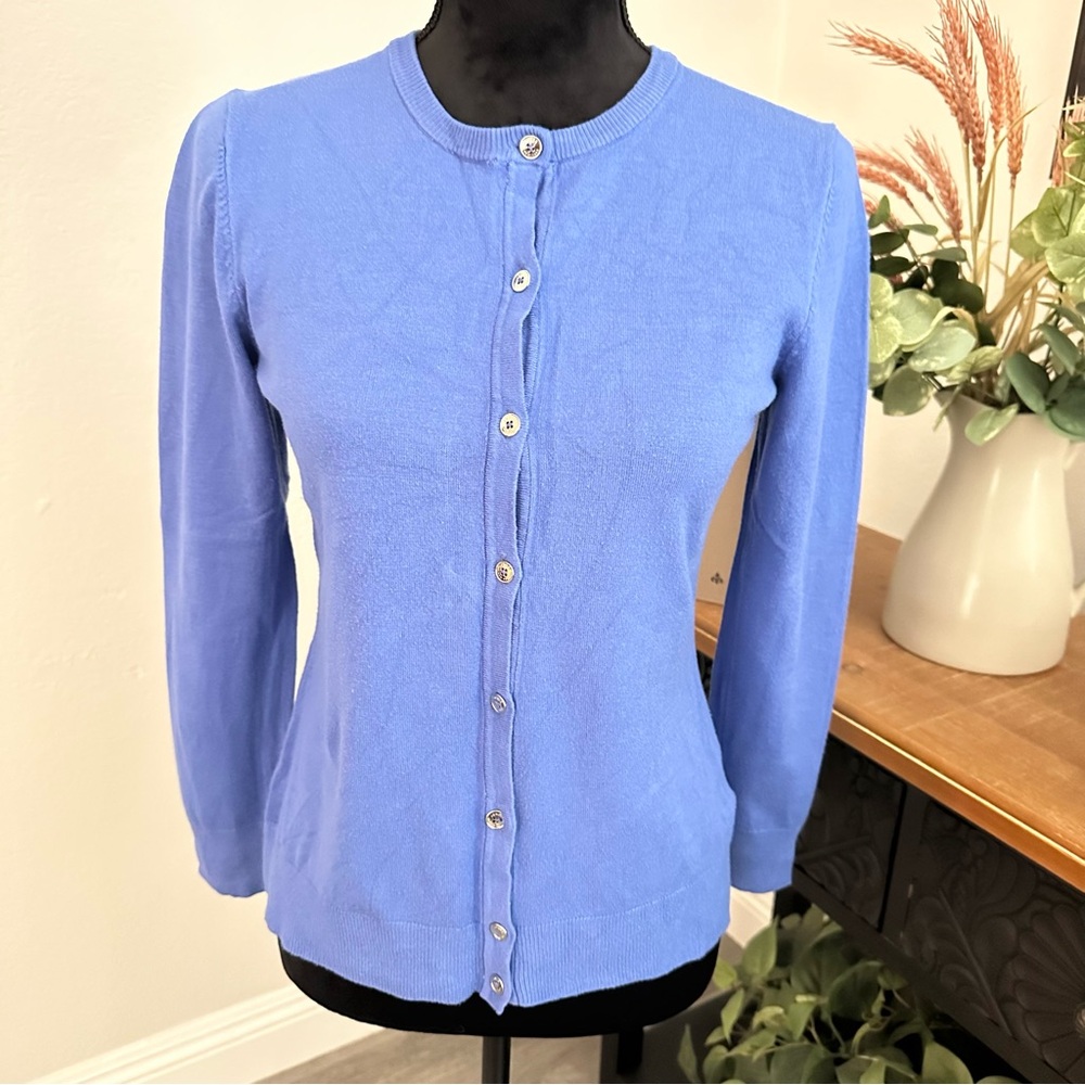 Jones New York Periwinkle Blue Knit Sweater/Cardigan, Women’s Size Small